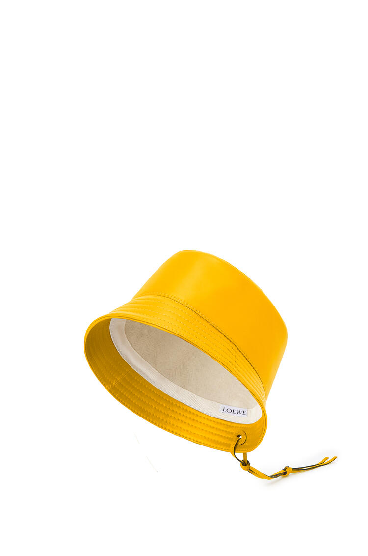 LOEWE Bucket hat in nappa clafskin Mustard