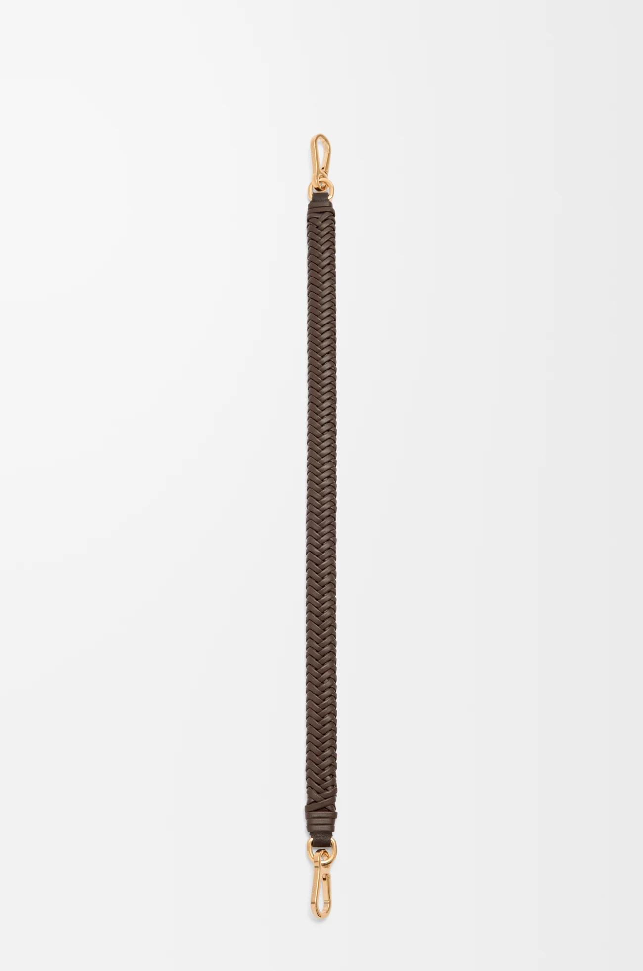 LOEWE Kurzer Riemen aus klassischem Kalbsleder mit Pfeilmotiv Schokoladenbraun