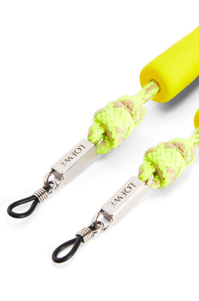 LOEWE Sunglasses strap in foam and cord Neon Yellow plp_rd