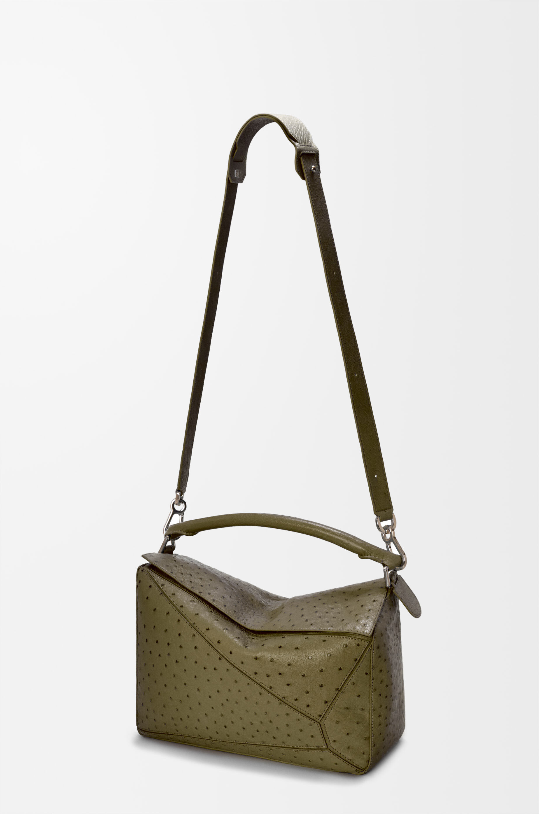 Loewe パズルバッグ ラージ パズルエッジ バッグ ラージ（クラシックカーフ） ブラウン - LOEWE