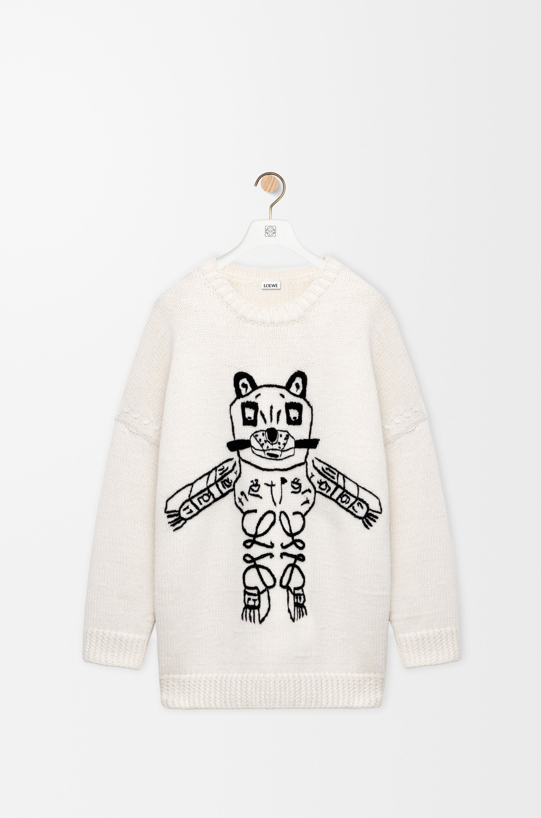 Sweater in wool White - LOEWE