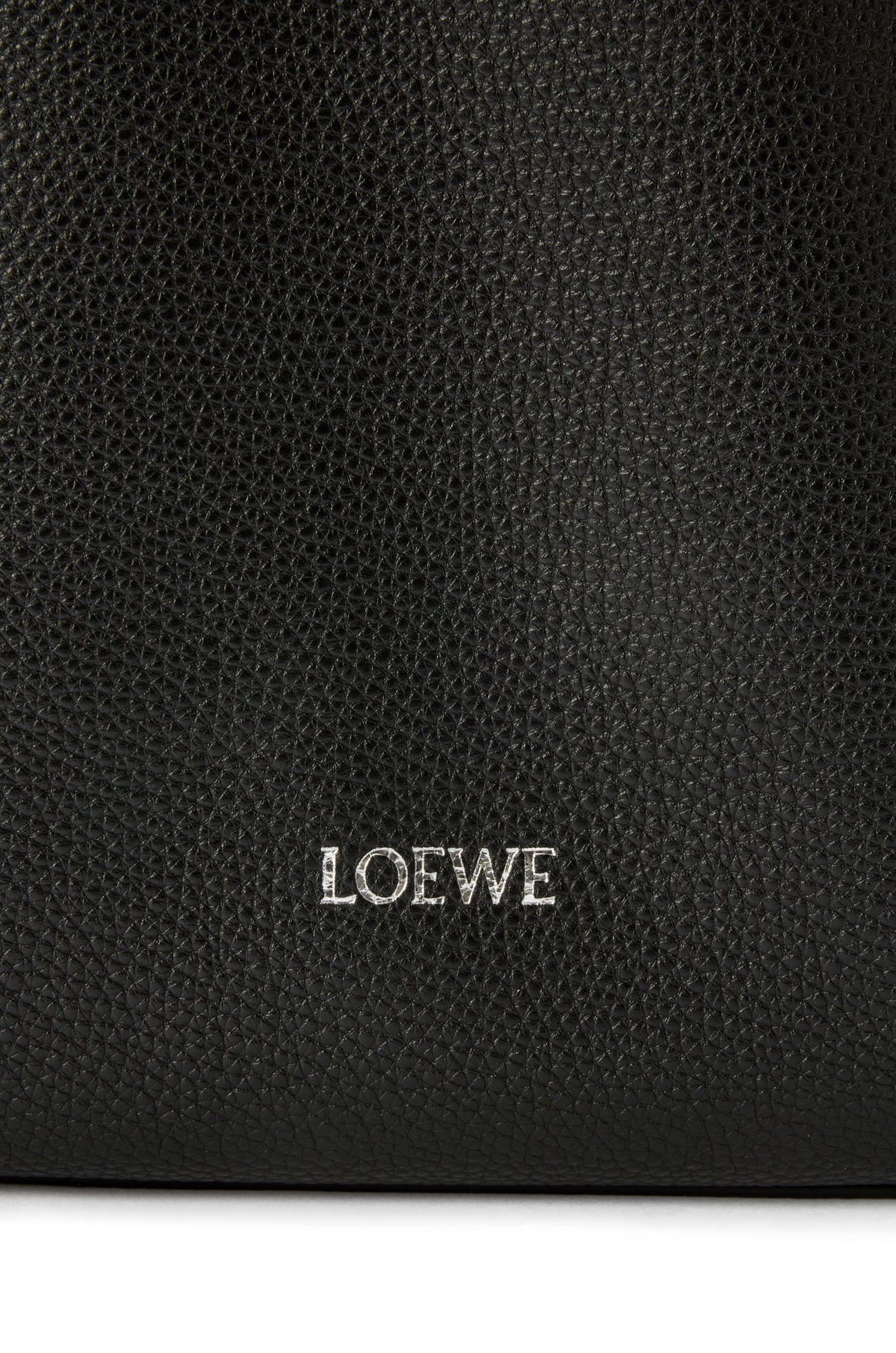 LOEWE Cubi crossbody bag in supple grained calfskin Black