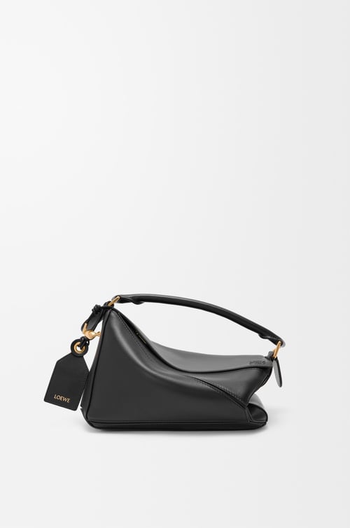 LOEWE Small Featherlight Puzzle bag in nappa lambskin Black