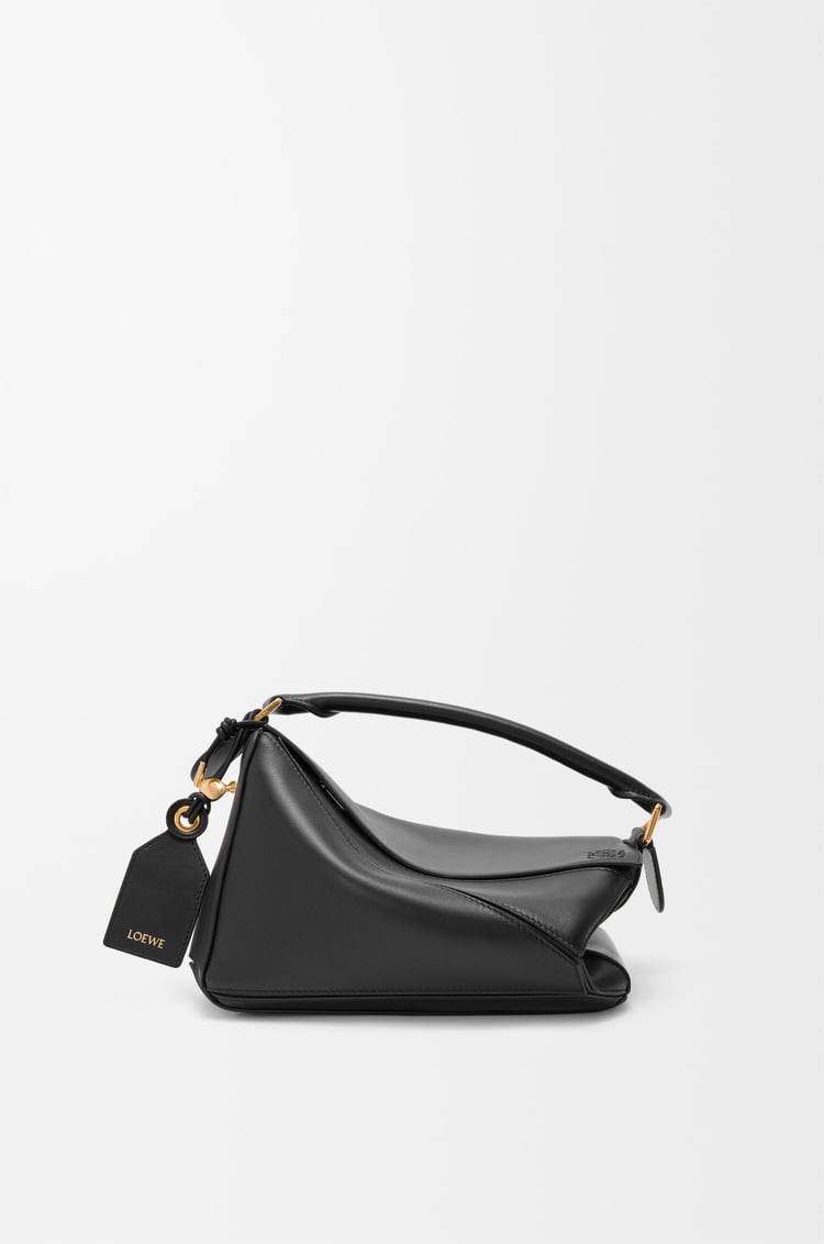 LOEWE Small Featherlight Puzzle bag in nappa lambskin Black