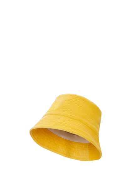 LOEWE Patch bucket hat in corduroy Yellow plp_rd