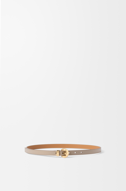 LOEWE Cinturón Pebble en piel de ternera lisa Arena/Dorado