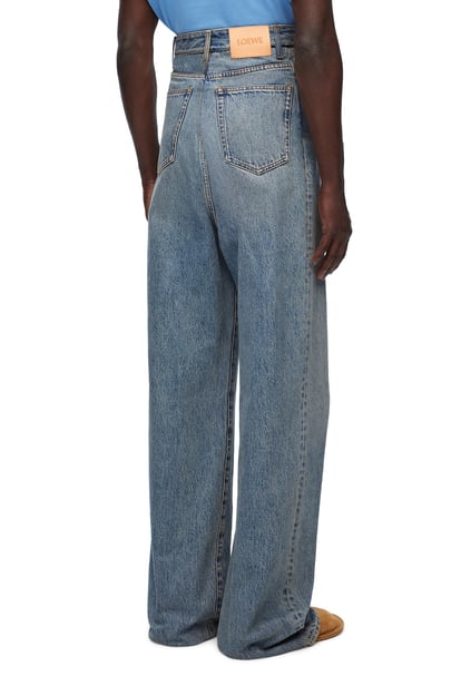 LOEWE High waisted jeans in denim Washed Denim plp_rd