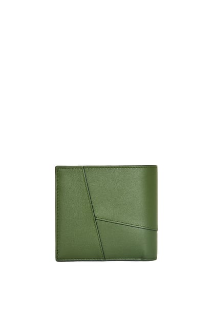LOEWE Puzzle bifold coin wallet in classic calfskin Hunter Green plp_rd