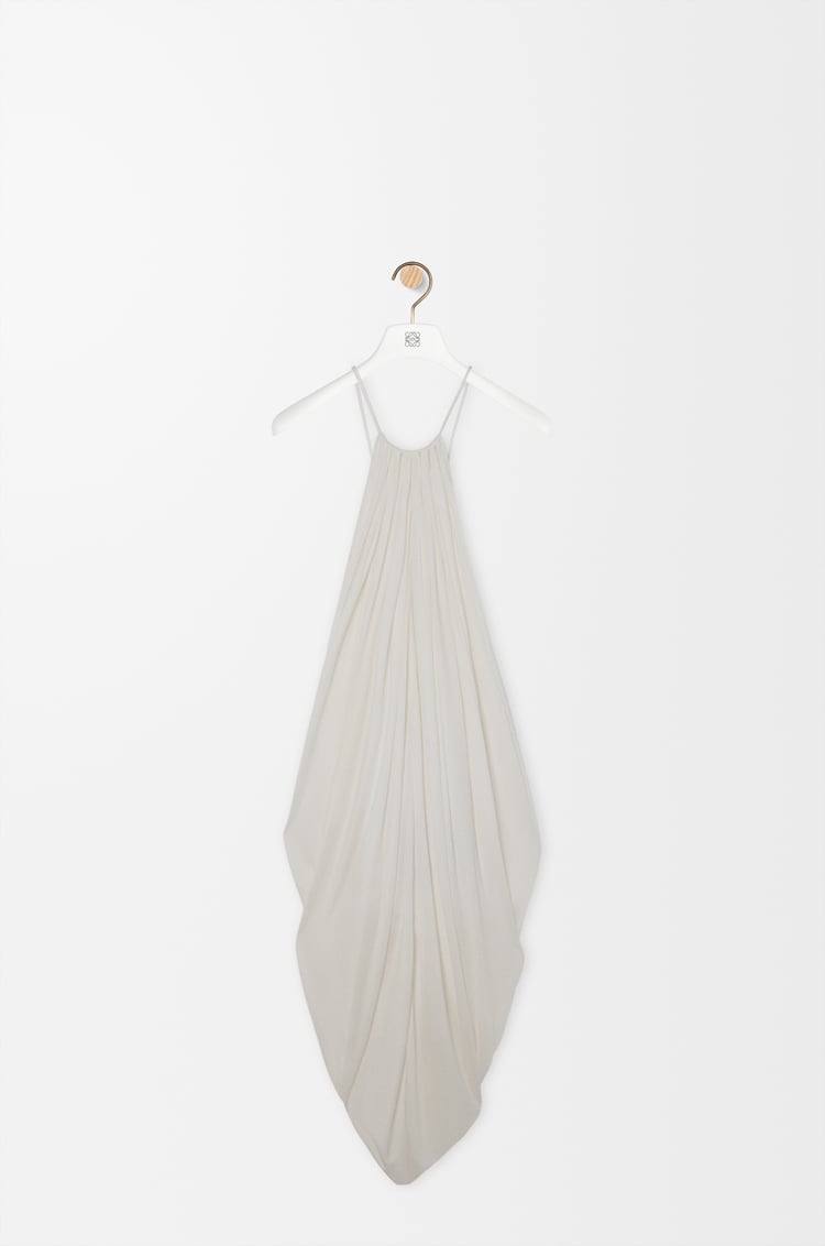 LOEWE Draped dress in silk White