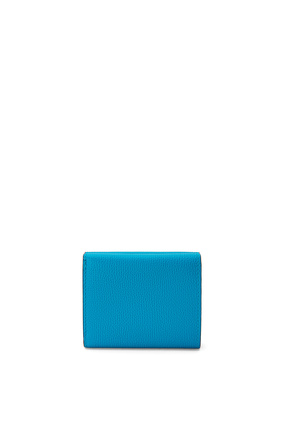 LOEWE Anagram trifold wallet in pebble grain calfskin Lagoon Blue plp_rd