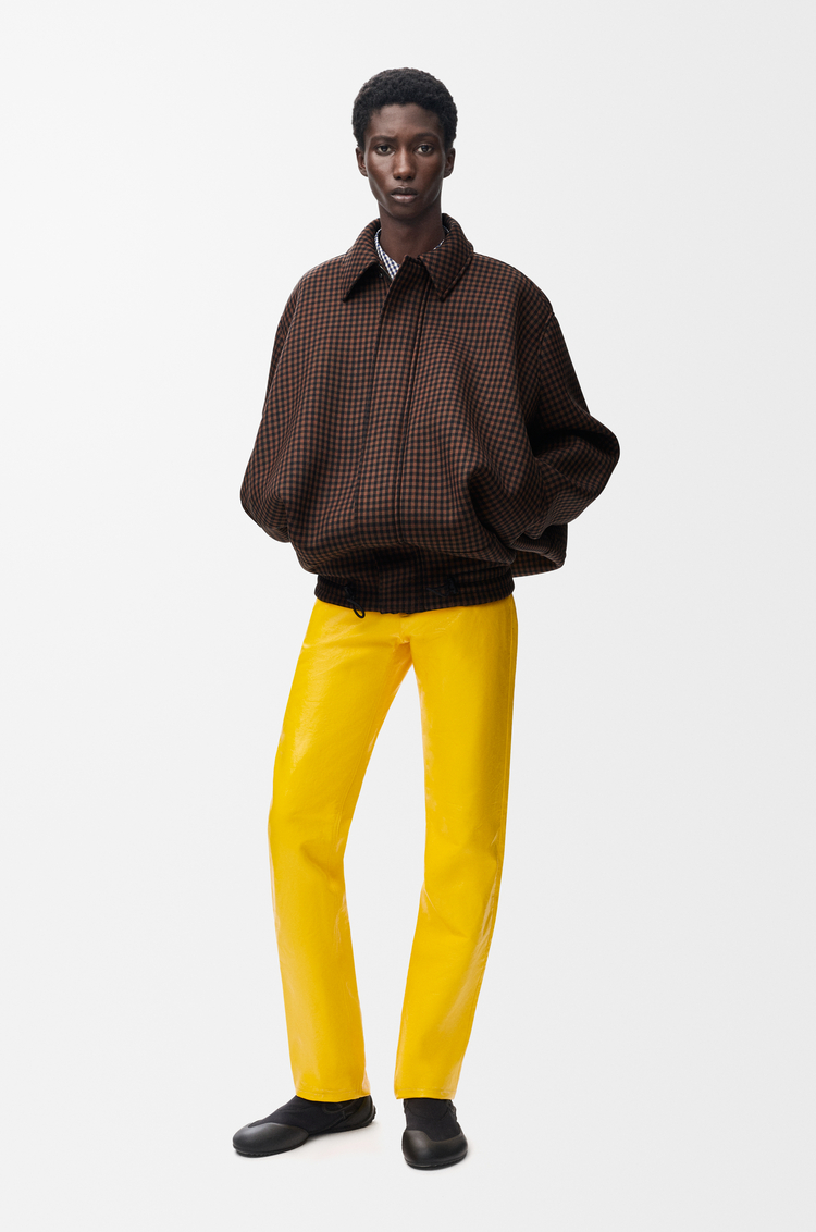 LOEWE Pantalón en mezcla de algodón Amarillo