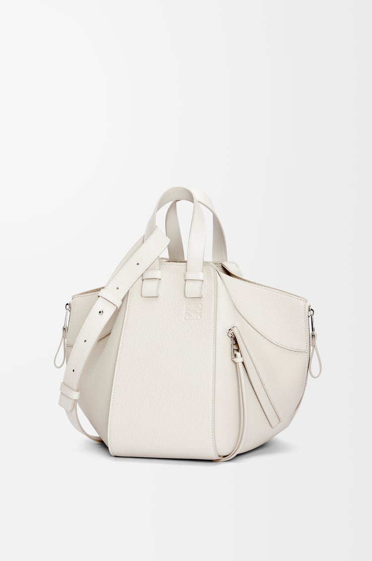 LOEWE Small Hammock bag in soft grained calfskin Soft White