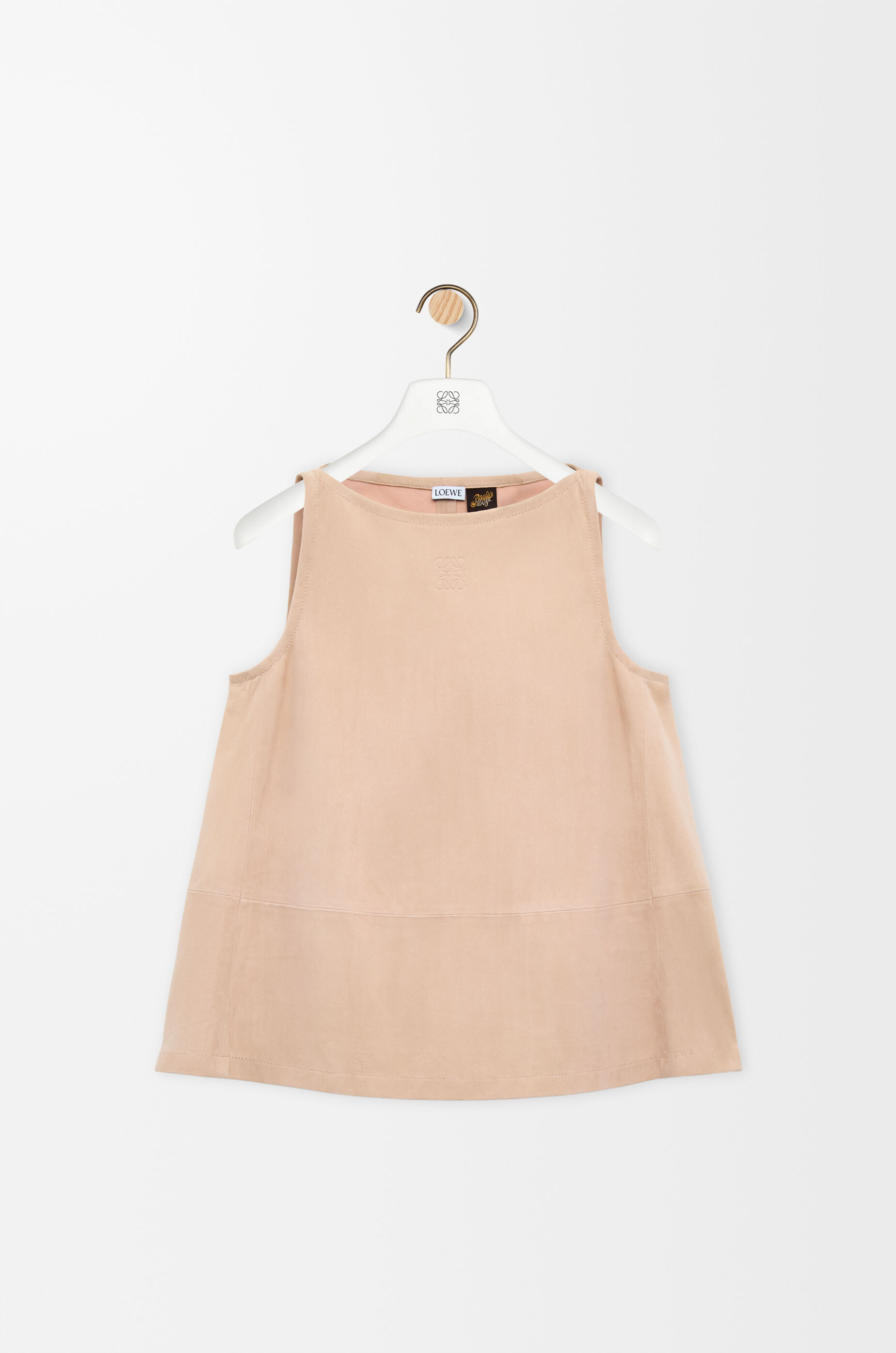Top in suede goatskin Beige - LOEWE APAC official website