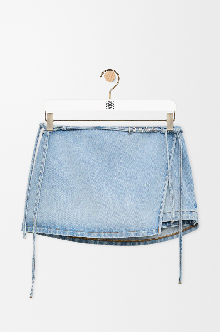 LOEWE Shorts in denim Washed Blue
