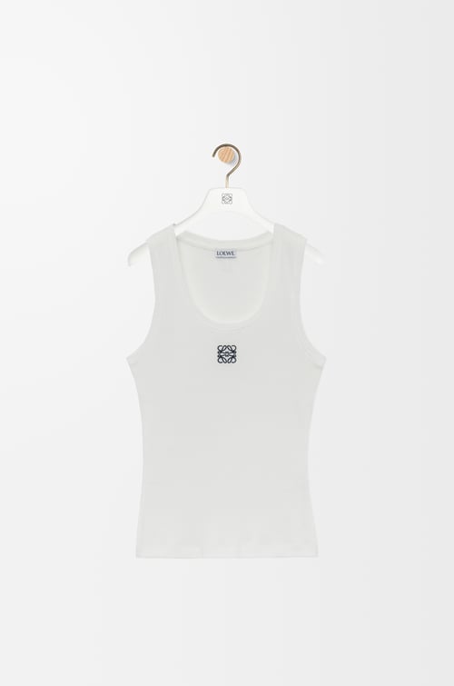LOEWE Anagram tank top in cotton White plp_rd
