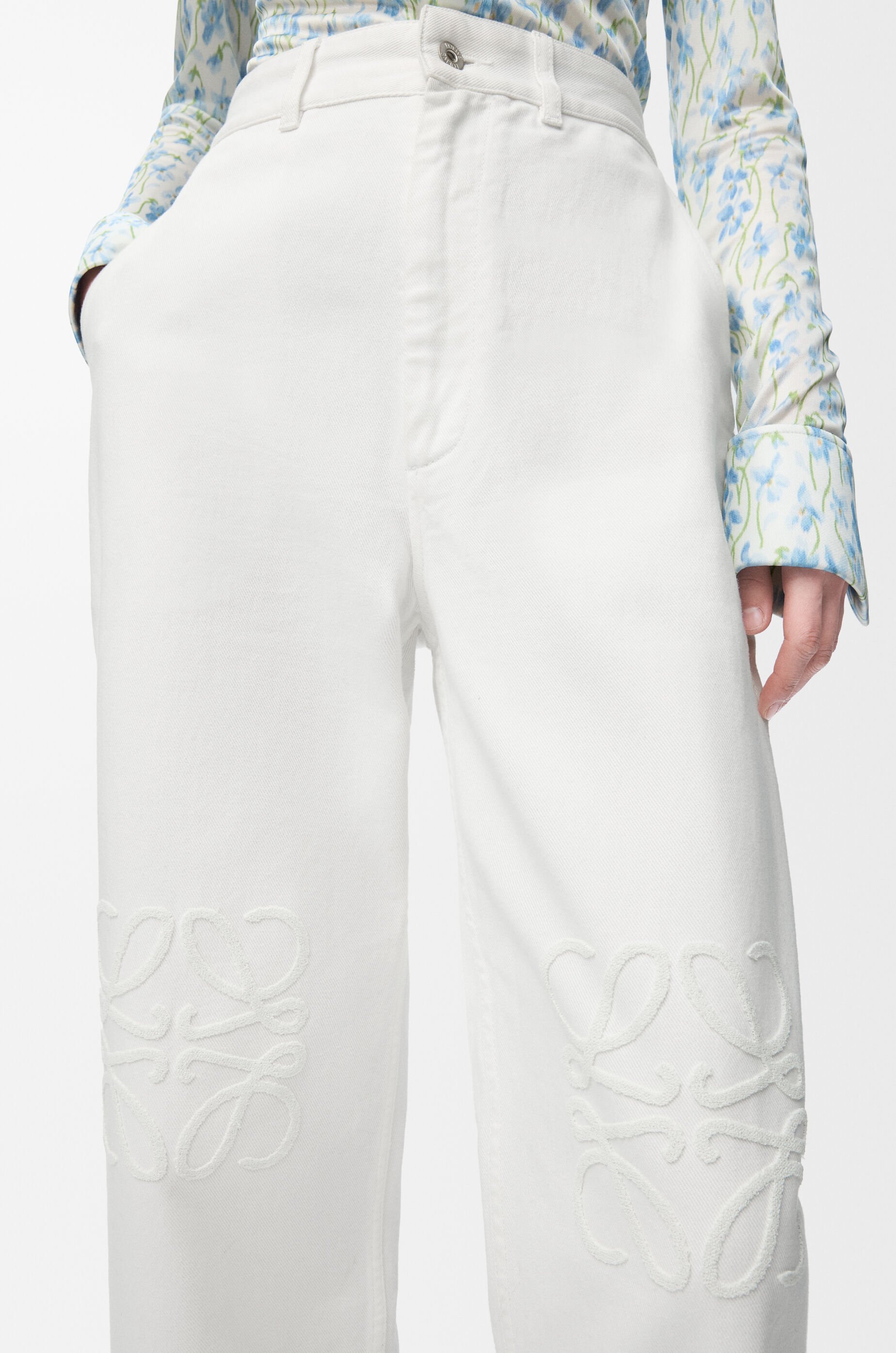 アナグラム バギー ジーンズ（デニム） ホワイト - LOEWE