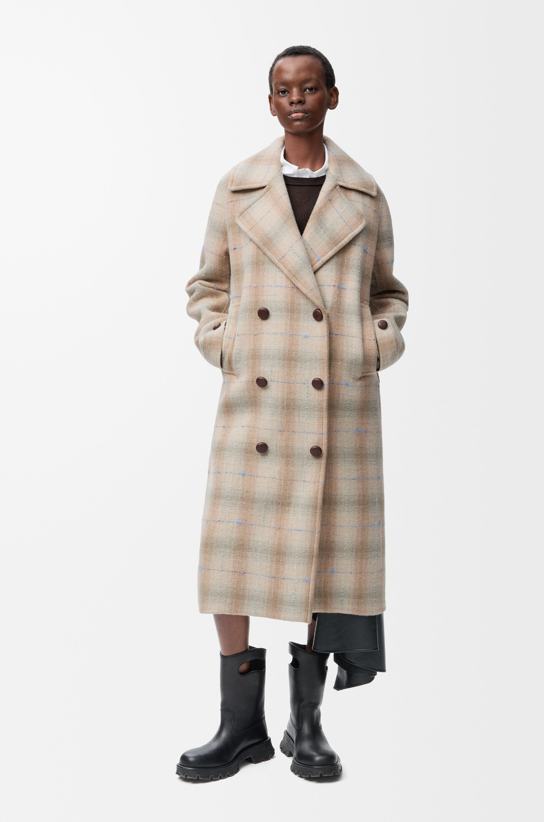 コート（ウール&カシミヤブレンド） ベージュ - LOEWE