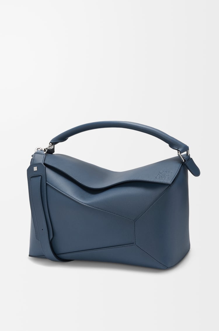 LOEWE Bolso Puzzle grande en piel de ternera Tinte Índigo