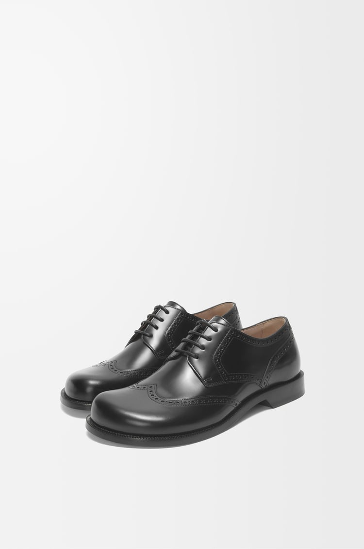 LOEWE Derby brogue Campo en piel de ternera Negro