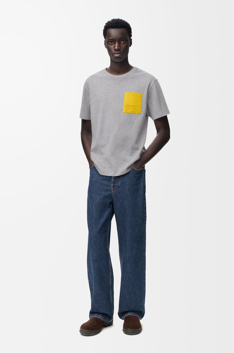 LOEWE T-shirt in cotone vestibilità rilassata Grigio Melange