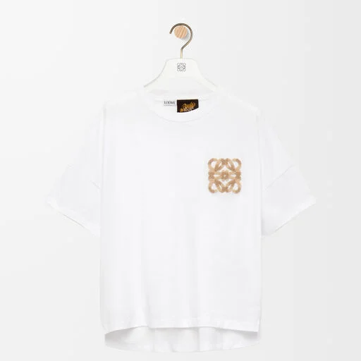 ボクシーフィット Tシャツ（コットン） ホワイト - LOEWE 