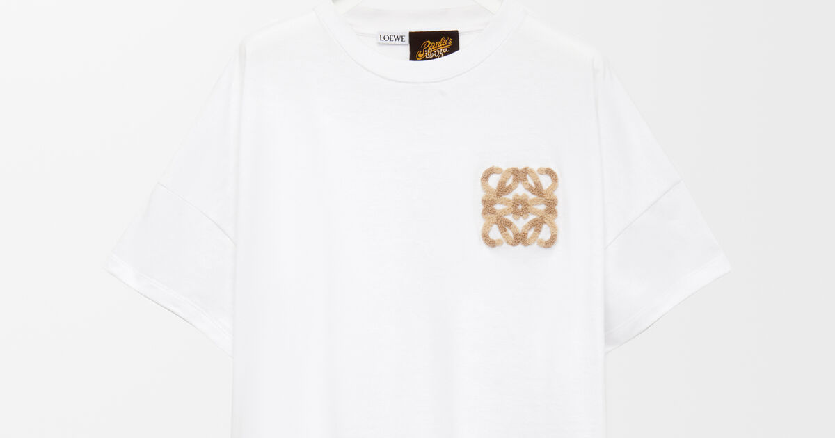 ボクシーフィット Tシャツ（コットン） ホワイト - LOEWE