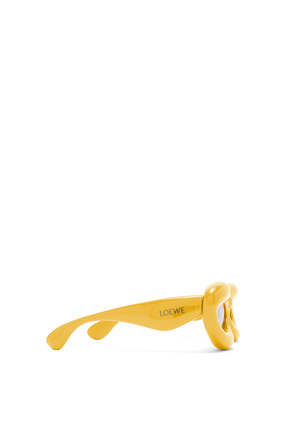 LOEWE Inflated cateye sunglasses in acetate Yellow