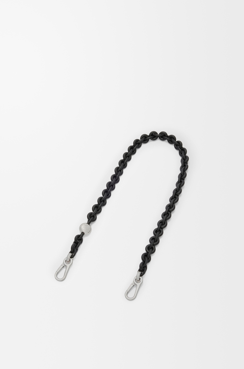 LOEWE Donut chain strap in calfskin Black