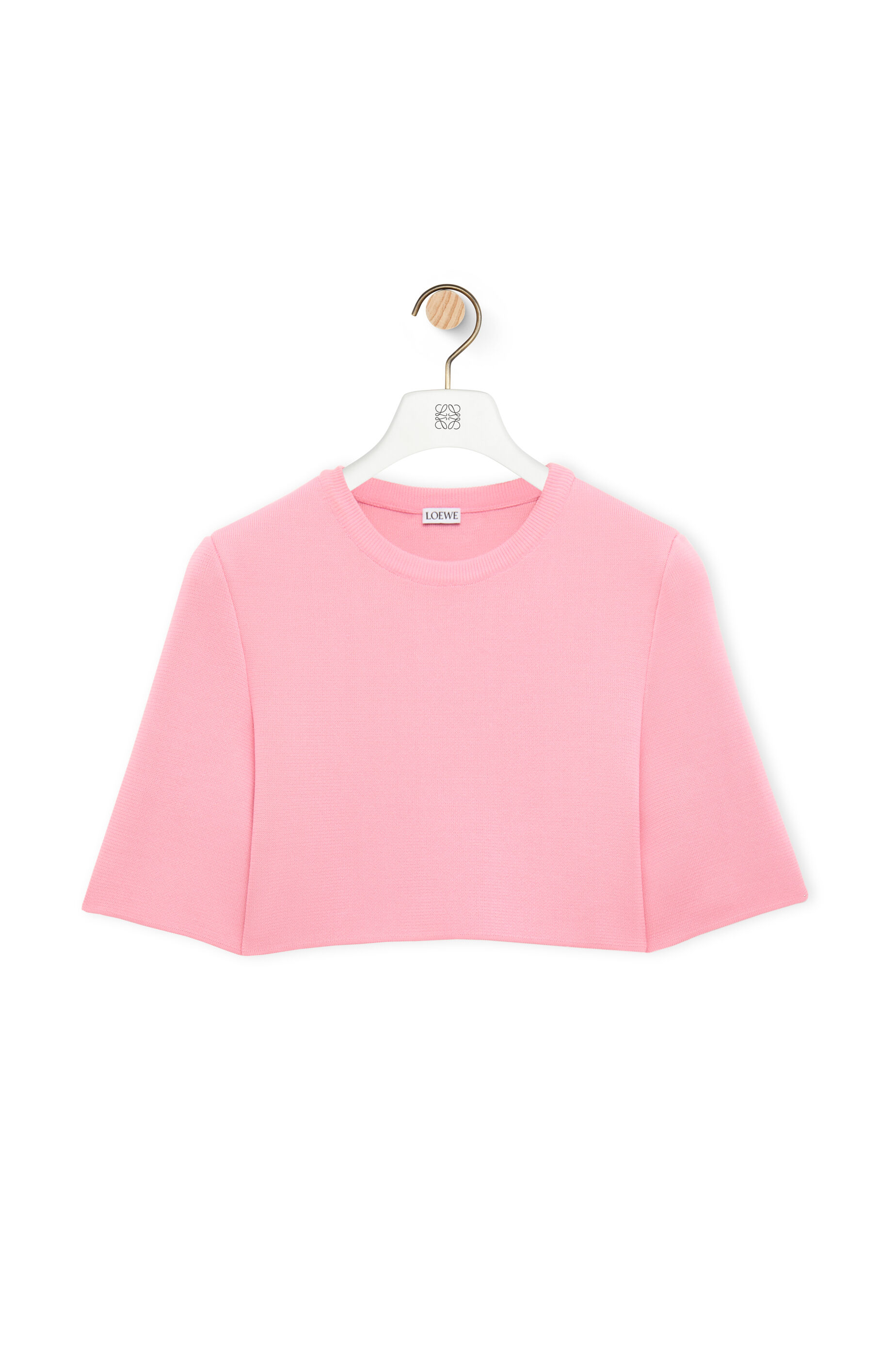 LOEWE Reproportioned top in viscose blend Coral Pink