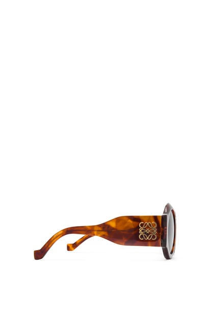 LOEWE Curved sunglasses in acetate Flamed Havana plp_rd