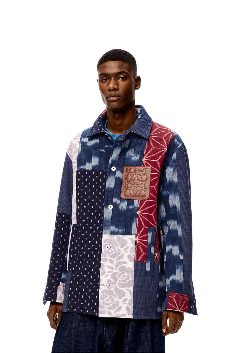 LOEWE Boro patchwork overshirt in cotton Multicolor pdp_rd