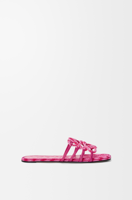LOEWE Petal Anagram slide in embroidered canvas Orchid
