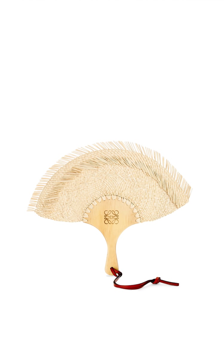 LOEWE FAN In IRACA PALM/CALF Natural