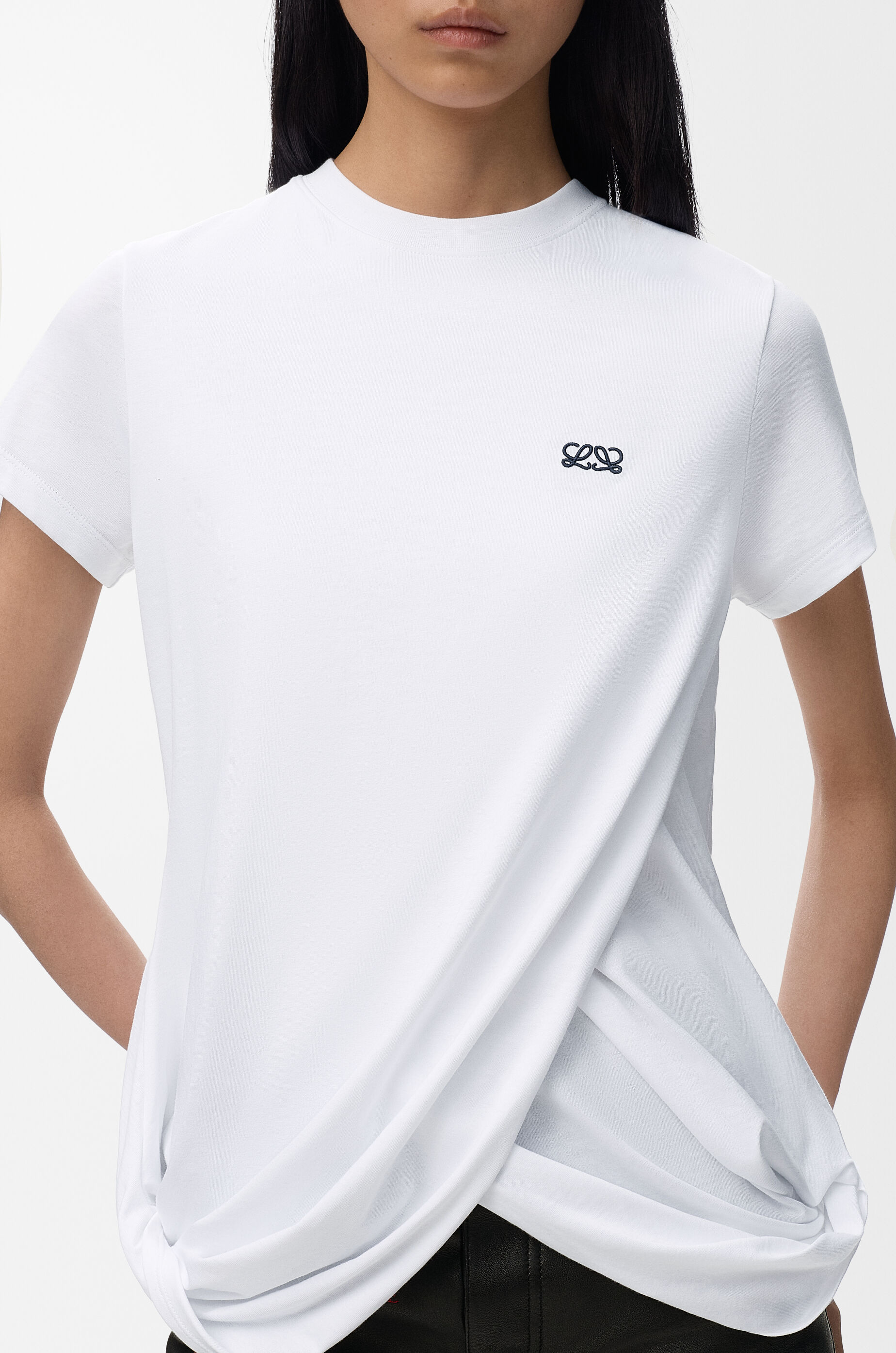 ドレープ Tシャツ（コットン） ホワイト - ロエベ 日本 公式サイト