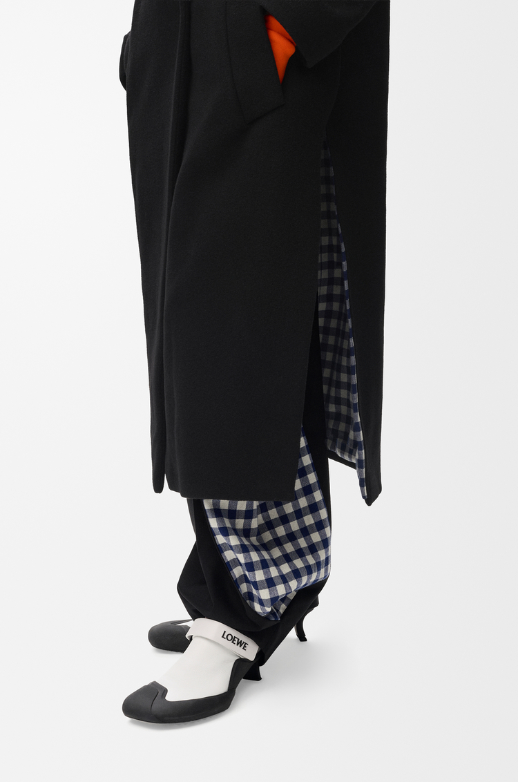 LOEWE Abrigo en lana y cashmere Negro