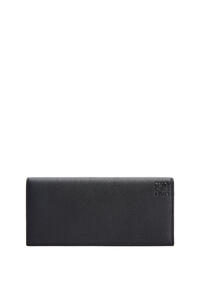 LOEWE Long horizontal wallet in soft grained calfskin Black