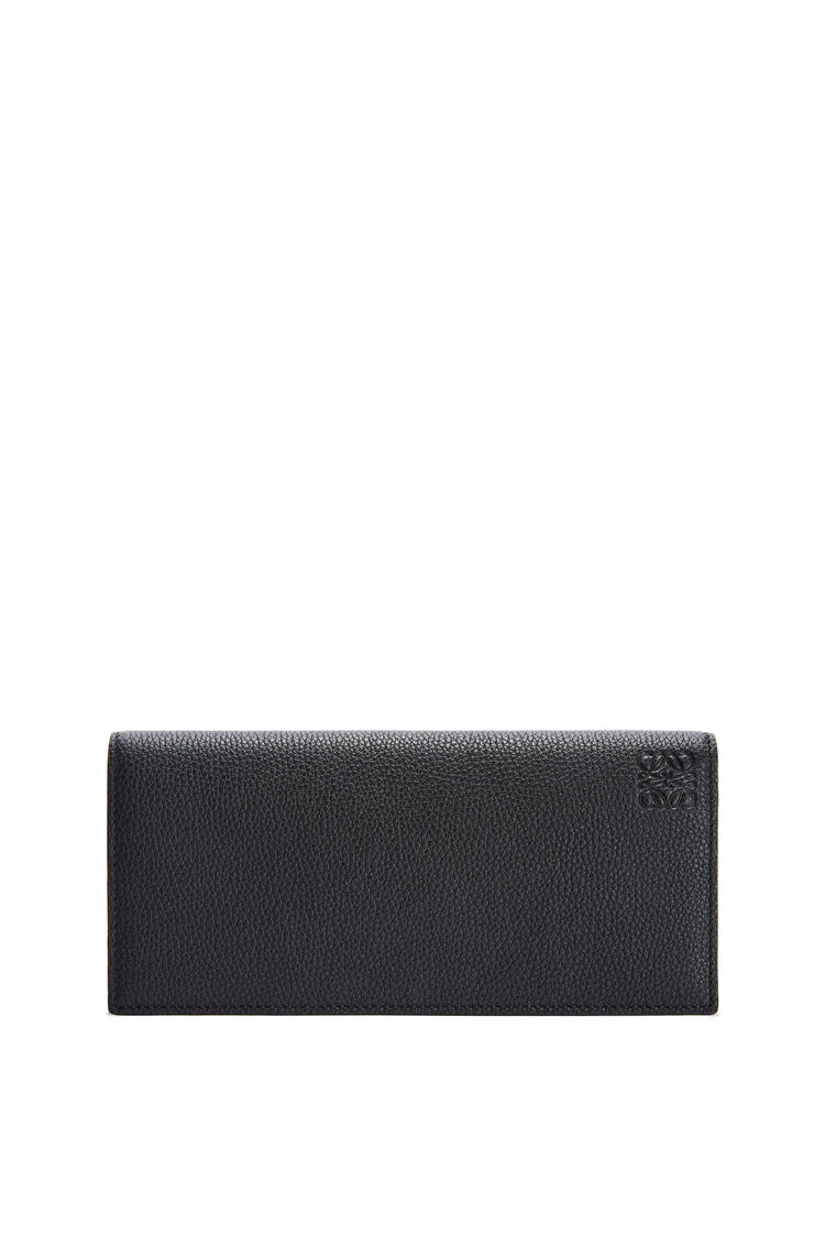 LOEWE Long horizontal wallet in soft grained calfskin Black pdp_rd