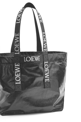 LOEWE Bolso Fold Shopper en piel de ternera Negro