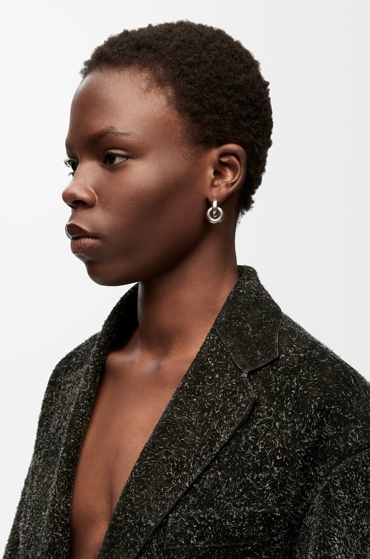 LOEWE Donut link earrings in sterling silver Silver