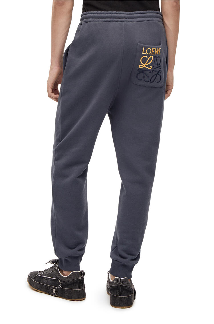 LOEWE Anagram jogging trousers in cotton Onyx Blue