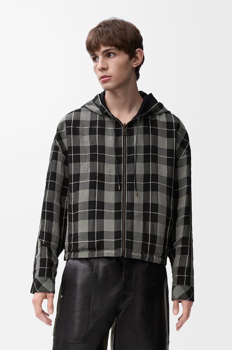 LOEWE Reversible jacket in cotton and silk Black