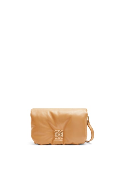 LOEWE Mini Puffer Goya bag in shiny nappa lambskin 駝色 plp_rd