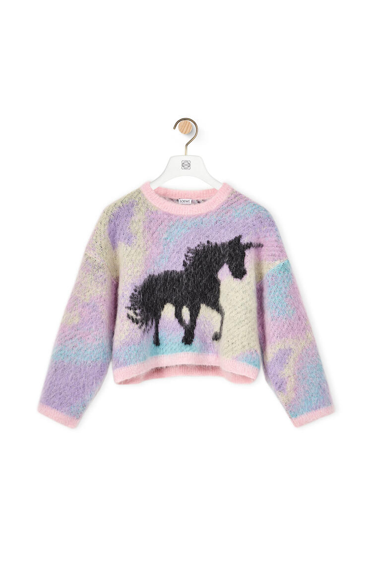 LOEWE Unicorn jacquard sweater in mohair Multicolor pdp_rd