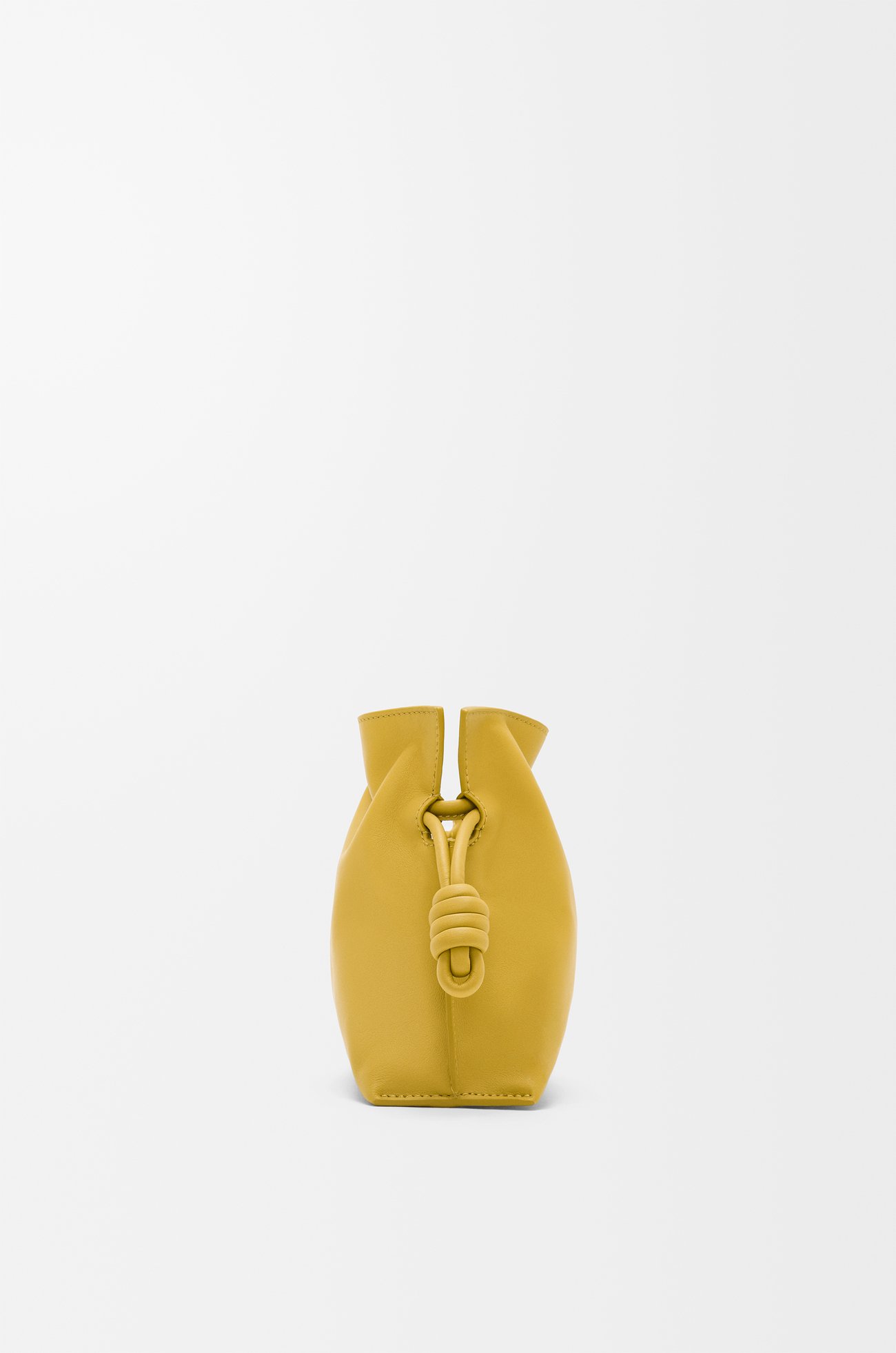 LOEWE 迷你纳帕牛皮革 Flamenco 手拿包 姜黄色