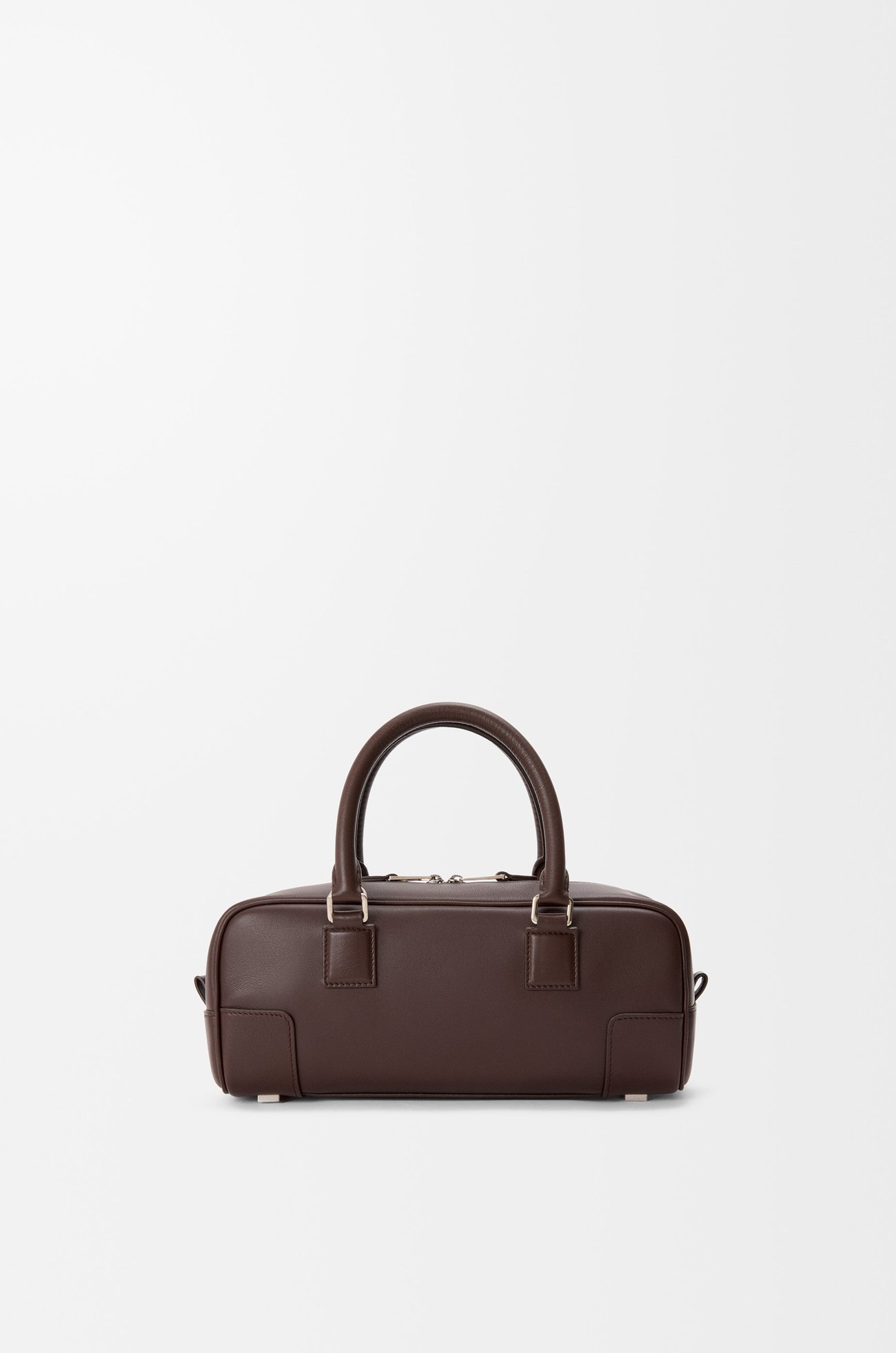 LOEWE 亮面牛皮革 Amazona 23 Cropped 手袋 布朗尼深棕