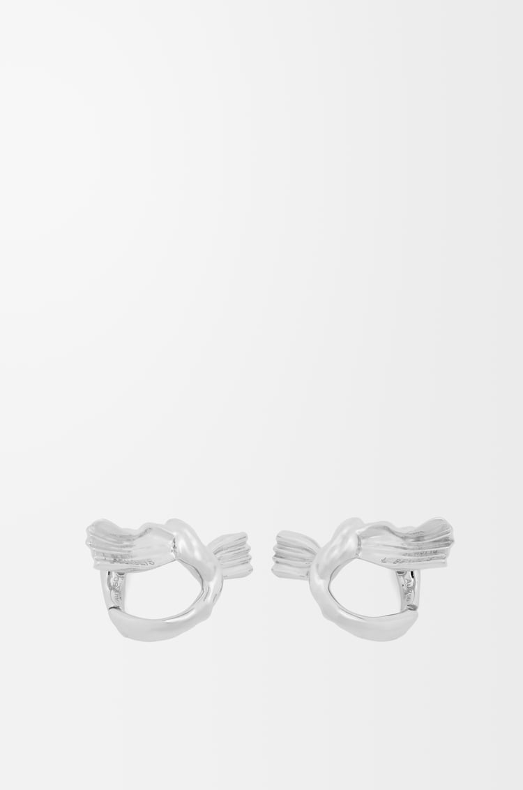 LOEWE Pendientes Knuckle Not en oro blanco Oro Blanco