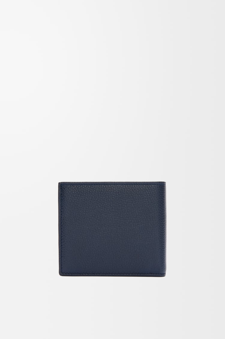 LOEWE Bifold coin wallet in soft grained calfskin Deep Navy