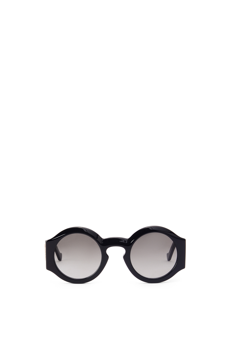 LOEWE Gafas de sol estilo curvado en acetato Negro Brillante