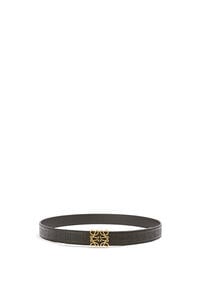 LOEWE Anagram belt in silk calfskin Black/Gold