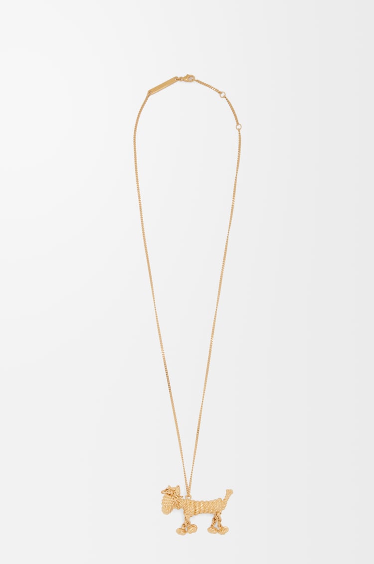 LOEWE Collar Sausage Dog Dorado